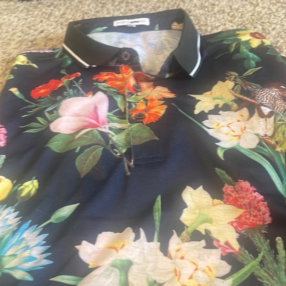 FASHION NOVA MEN FLOAL POLO SHIRT - Picture 7 of 7